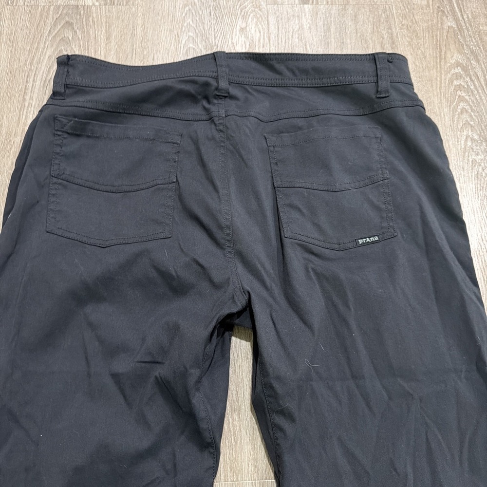 Prana Brion Pants Men 38x30 Black Slim Fit Nylon Stretch Outdoor Hiking Camping - Picture 7 of 8